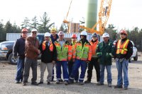 Happy faces at M’Chigeeng First Nation – 4MW wind farm completed by 3G in 2012. Project is 100% owned by the M’Chigeeng First Nation.